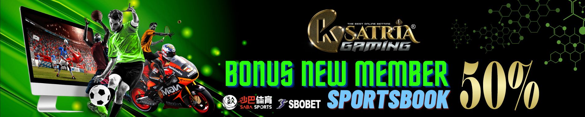 BONUS NEW MEMBER 50% KHUSUS SPORTBOOK ksatriagaming